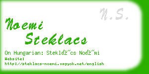 noemi steklacs business card